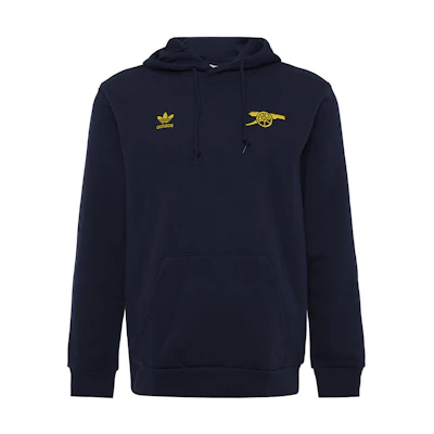 adidas Blue Embroidered Logo Soccer Hoodie IK8713
