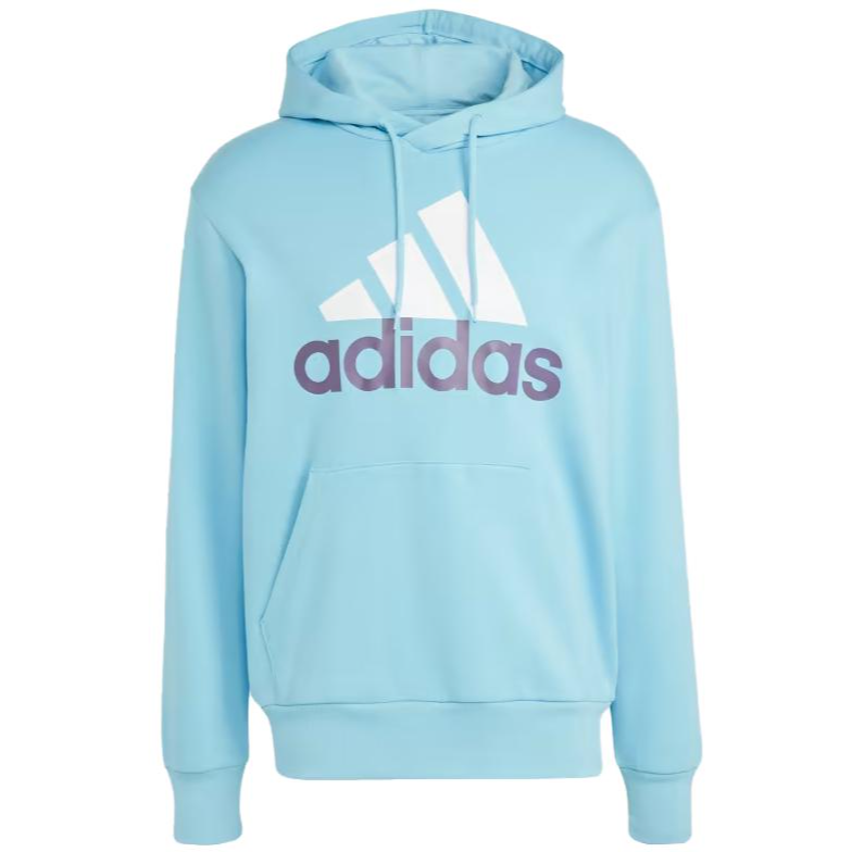adidas Blue Fitted Hoodie Long Sleeve Sweatshirt IJ8588