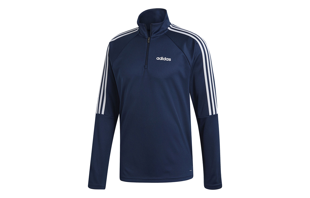 adidas Blue Half-Zip Running Training Jacket DY3146
