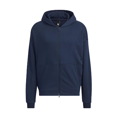 adidas Blue Hooded Full-Zip Sweatshirt Japan Edition Logo Design HD0081