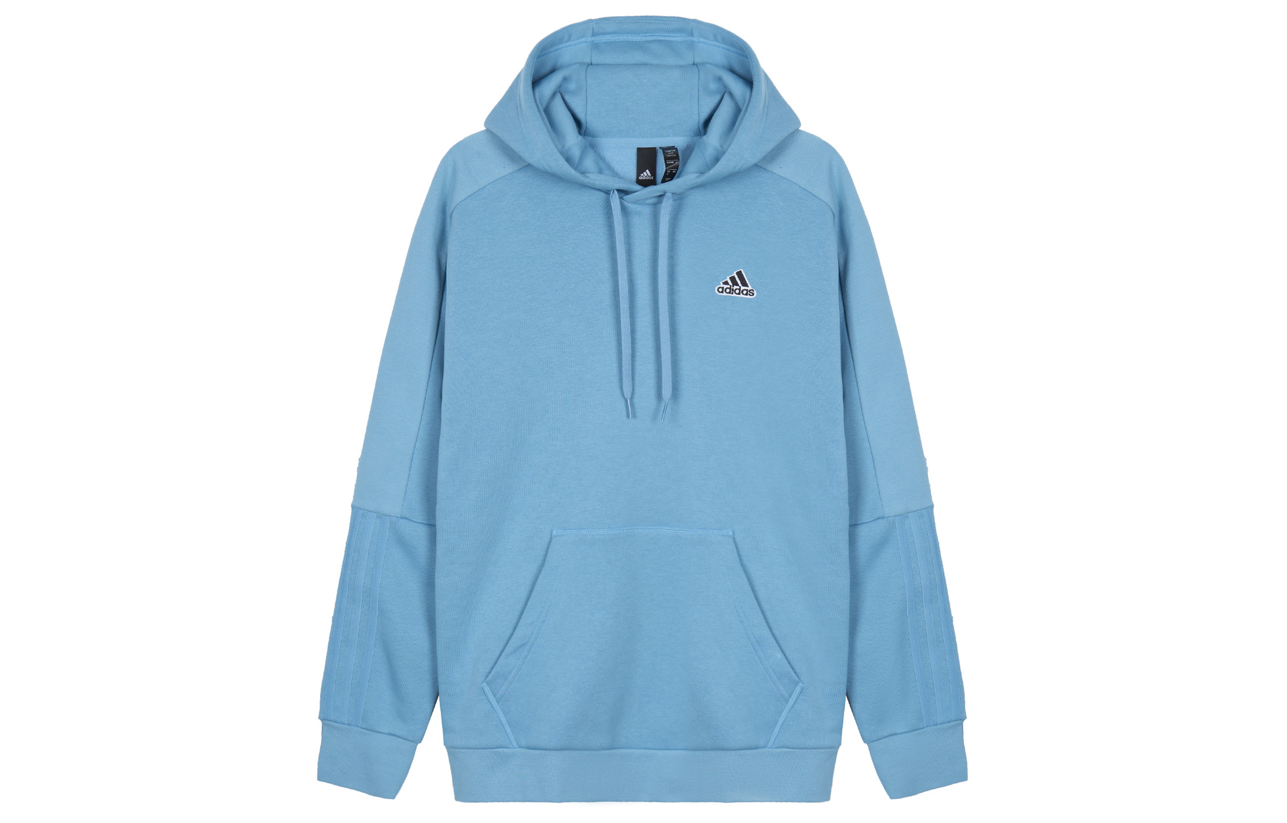 adidas Blue Kangaroo Pocket Pullover Hoodie Casual Long Sleeve HG1846