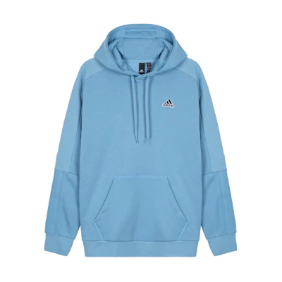 adidas Blue Kangaroo Pocket Pullover Hoodie Casual Long Sleeve HG1846
