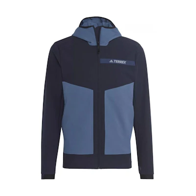 adidas Blue Letter Printed Zip-Up Hoodie Jacket HI1586