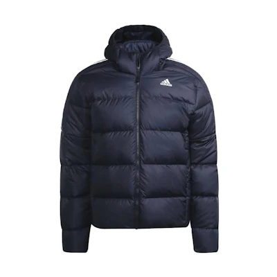adidas Blue Logo Print Zip-Up Hoodie Jacket GT9133