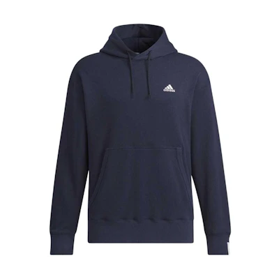 adidas Blue Pullover Hoodie - Slim Fit Long Sleeve JF3928