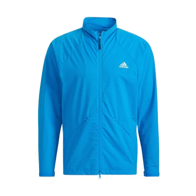 adidas Blue Solid Zip-Up Jacket with Logo - Japan Edition HB3649