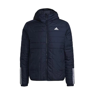 adidas Blue Striped Logo Print Full-Zip Hoodie Jacket GT1682