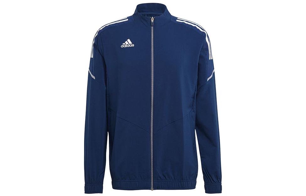 adidas Blue Striped Zip-Up Track Jacket GH7135