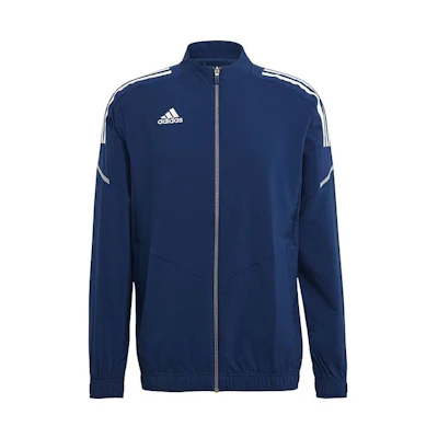 adidas Blue Striped Zip-Up Track Jacket GH7135