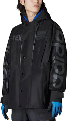 adidas Blue Version Black Hoodie Jacket with Logo Print and Button Closure. HM2345 Buy adidas Blue Version Black Hoodie Jacket with Logo Print and Button Closure. HM2345