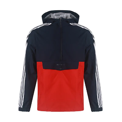 adidas Blue Windproof Casual Sports Hooded Jacket GJ8952