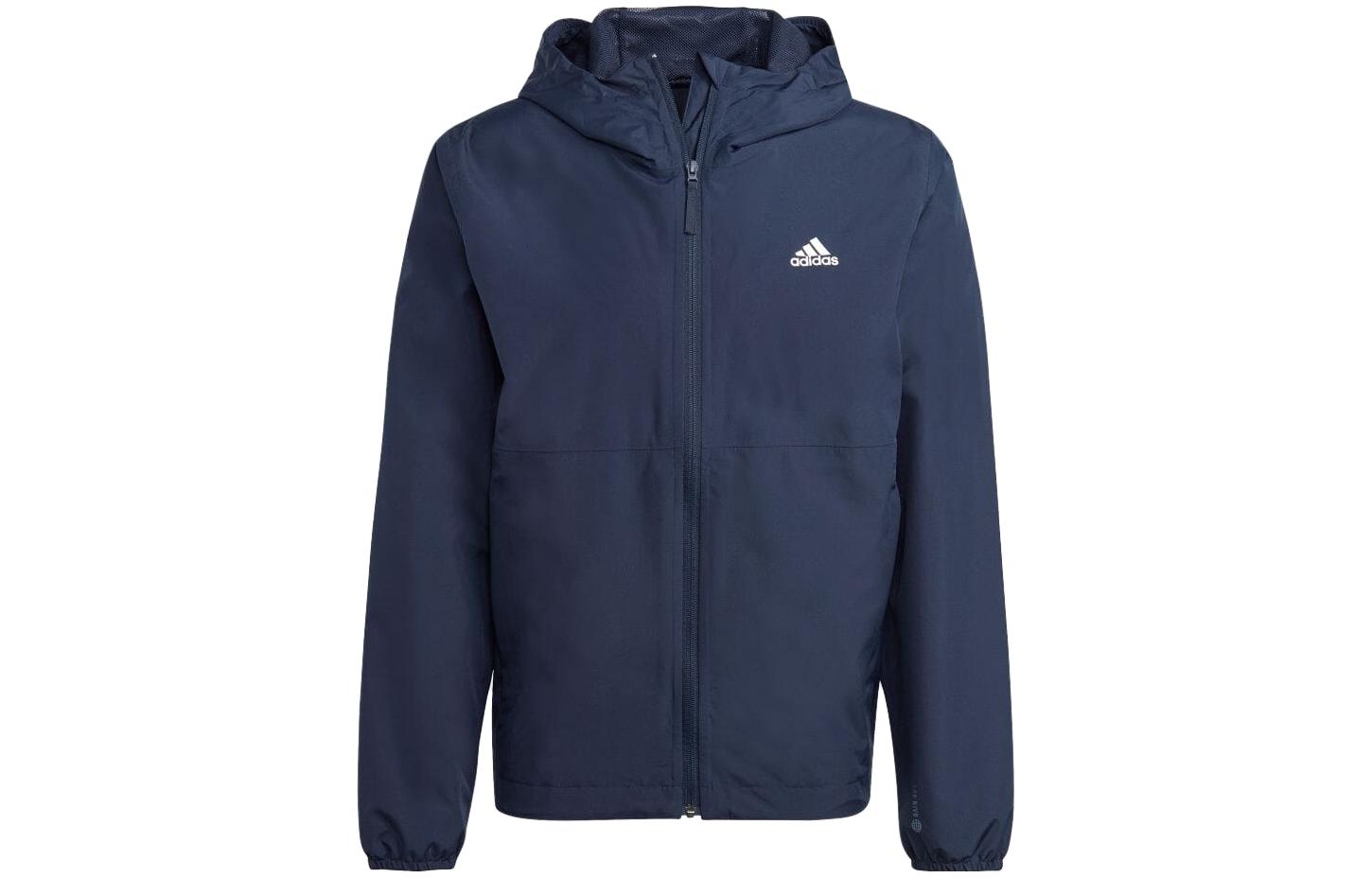 adidas Blue Zip-Up Hoodie Jacket with Logo Print (Japan Edition) HU1756-JAPAN