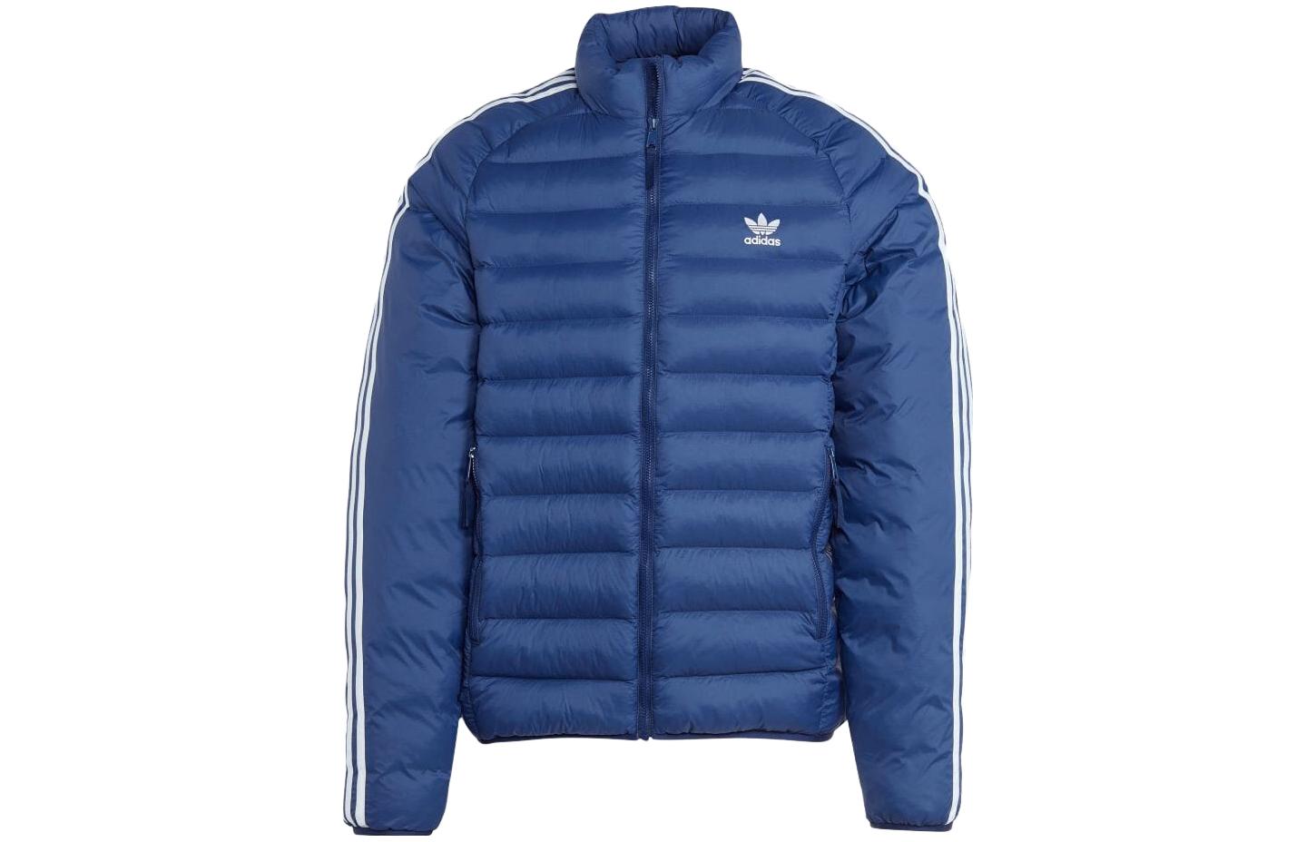 adidas Blue Zip-Up Long Sleeve Jacket with Side Stripes IL2564