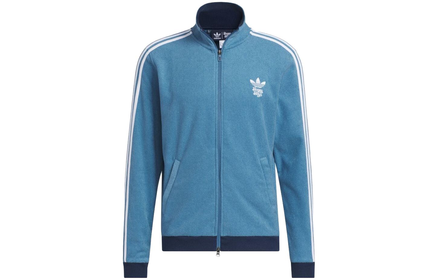 adidas Bogey Boys Side Stripes Zip Jacket Blue Japan Edition IJ3074-JAPAN