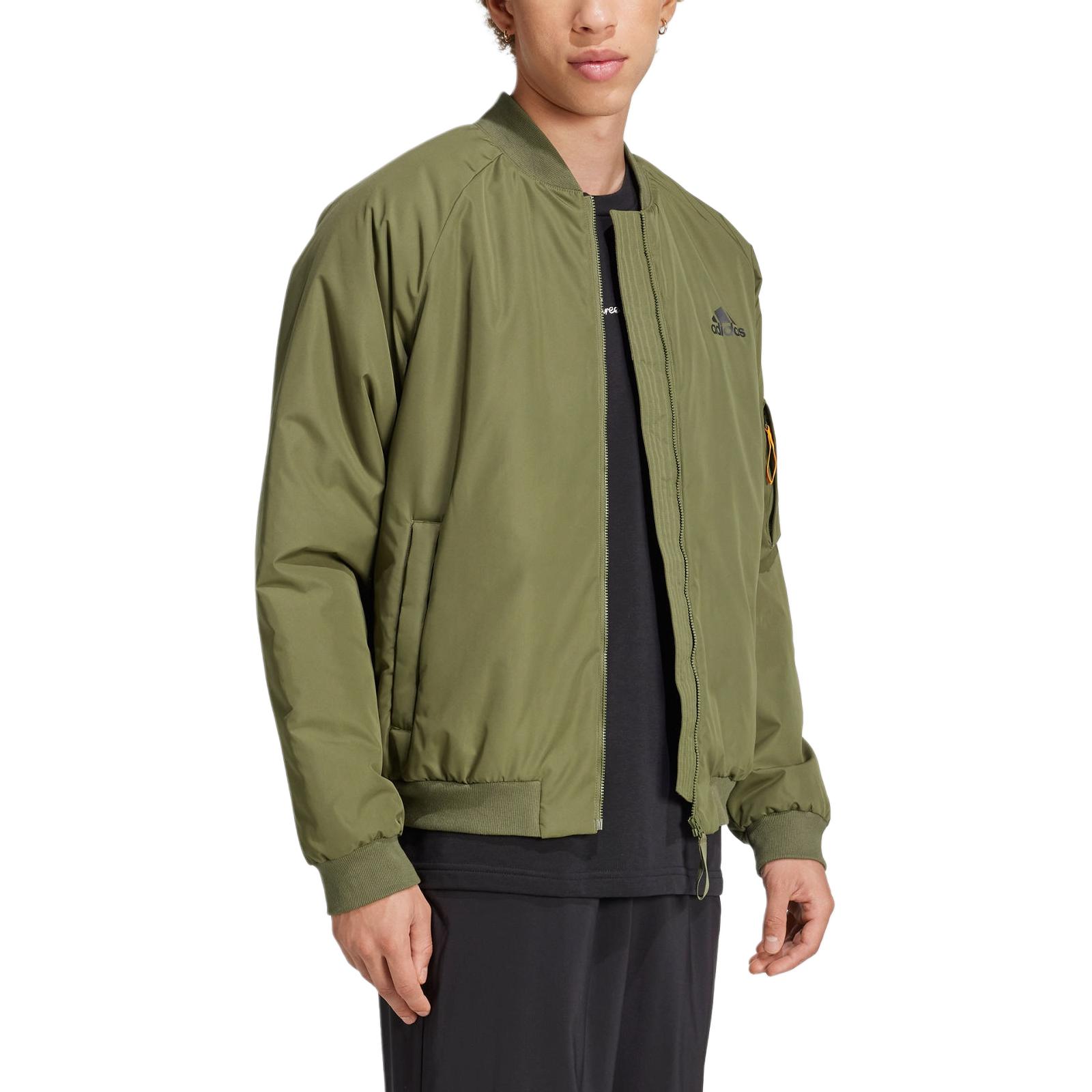 Shop adidas Bomber Jacket Khaki Green Jaket Kasual Stylish Ringan Terbaru. JN4854