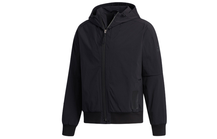 adidas BOMBER U1 Warm Hoodie Slim Fit Jacket - Black FJ0254