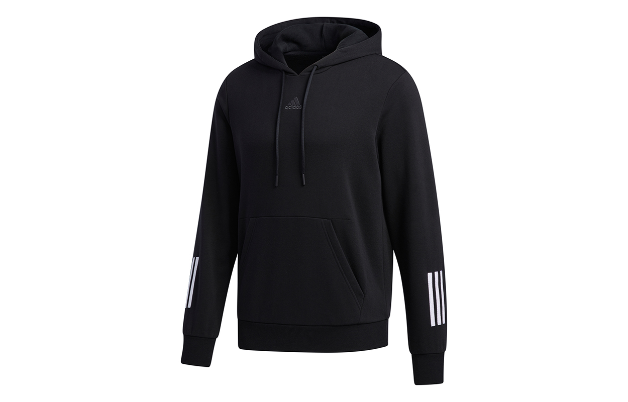 adidas BOS Hoodie Casual Sports Pullover Black Sweater GP6404