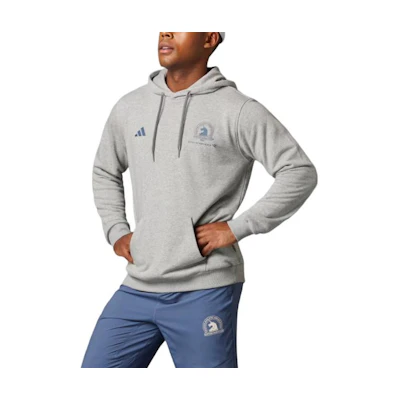 adidas Boston Marathon® 2024 Graphic Hoodie Casual Pullover - Grey IW0815
