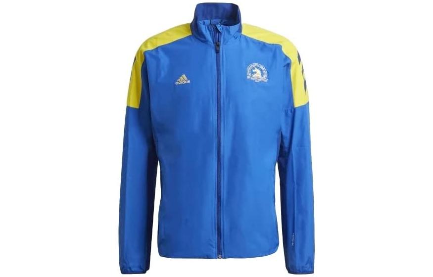 adidas Boston Marathon Retro Colorblock Track Jacket Men’s Blue GQ8331