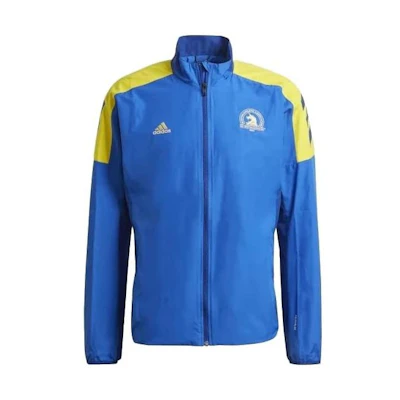 adidas Boston Marathon Retro Colorblock Track Jacket Men’s Blue GQ8331