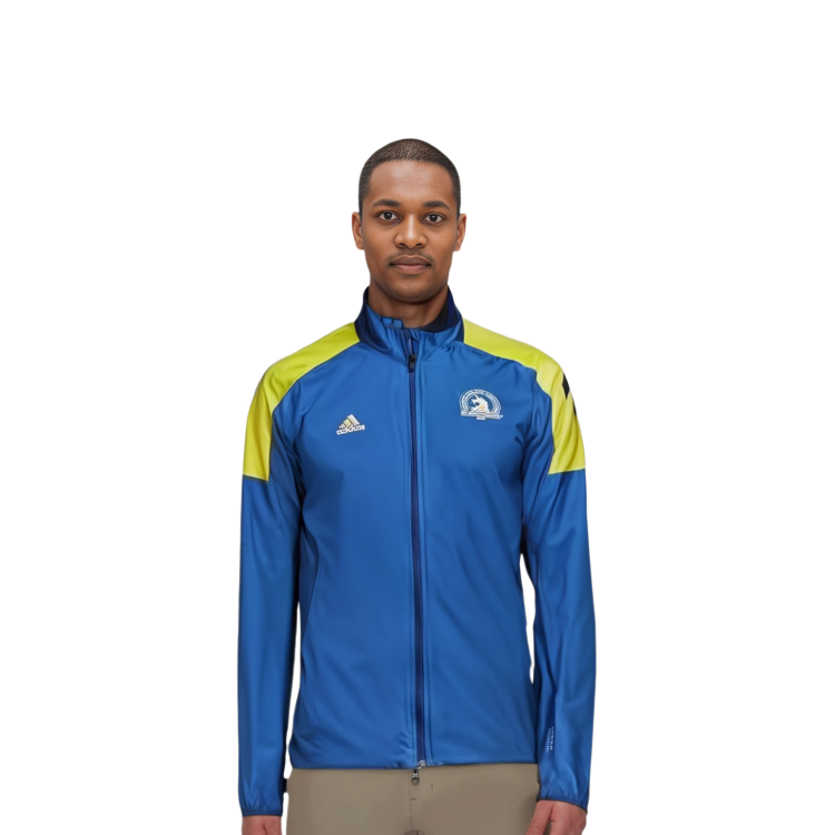 adidas Boston Marathon Retro Colorblock Track Jacket Men’s Blue GQ8331 圖 6
