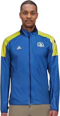 adidas Jaket Track Boston Marathon Retro Colorblock Pria Biru GQ8331 Details for adidas Jaket Track Boston Marathon Retro Colorblock Pria Biru GQ8331