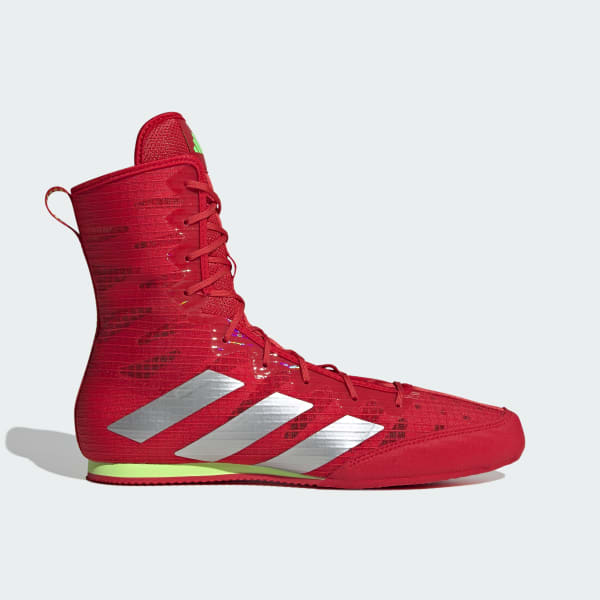Adidas Box Hog 4 Boxing Shoes Better Scarlet/Silver Metallic/Lucid Lemon JP9846