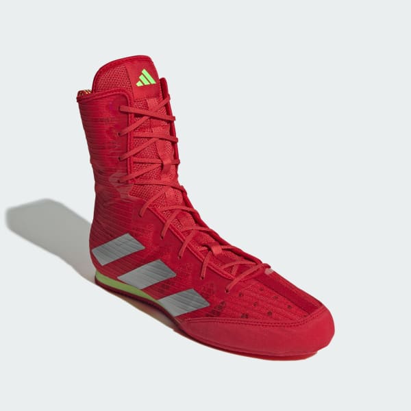 Purchase Adidas Box Hog 4 拳擊鞋 紅銀配色/亮銀金屬/清新檸檬 JP9846
