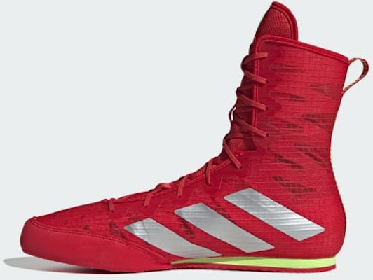 Adidas Box Hog 4 Boxing Shoes Better Scarlet/Silver Metallic/Lucid Lemon JP9846 Details for Adidas Box Hog 4 Boxing Shoes Better Scarlet/Silver Metallic/Lucid Lemon JP9846