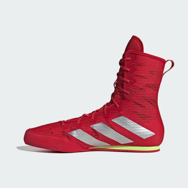 Sizing Adidas Box Hog 4 拳擊鞋 紅銀配色/亮銀金屬/清新檸檬 JP9846