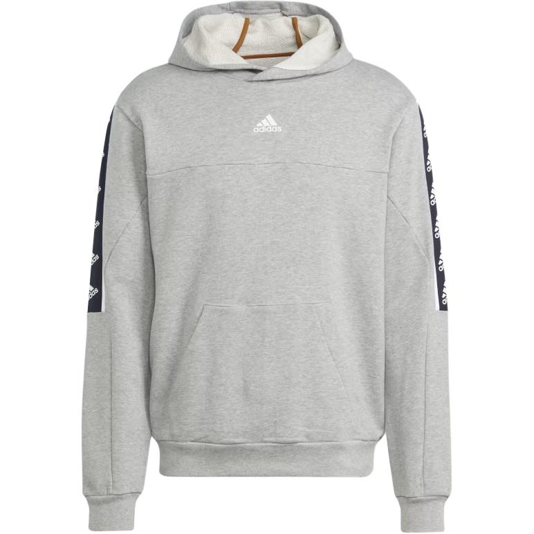 adidas Brand Love Hoodie Grey Pullover Cotton Long-Sleeve Sweatshirt IC6791