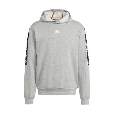 adidas Brand Love Hoodie Grey Pullover Cotton Long-Sleeve Sweatshirt IC6791