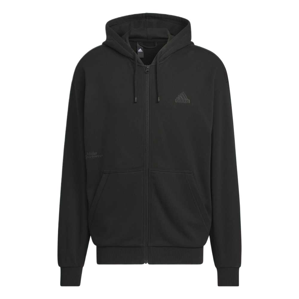 adidas Breathable Quick-Dry Hoodie Jacket Black S2284