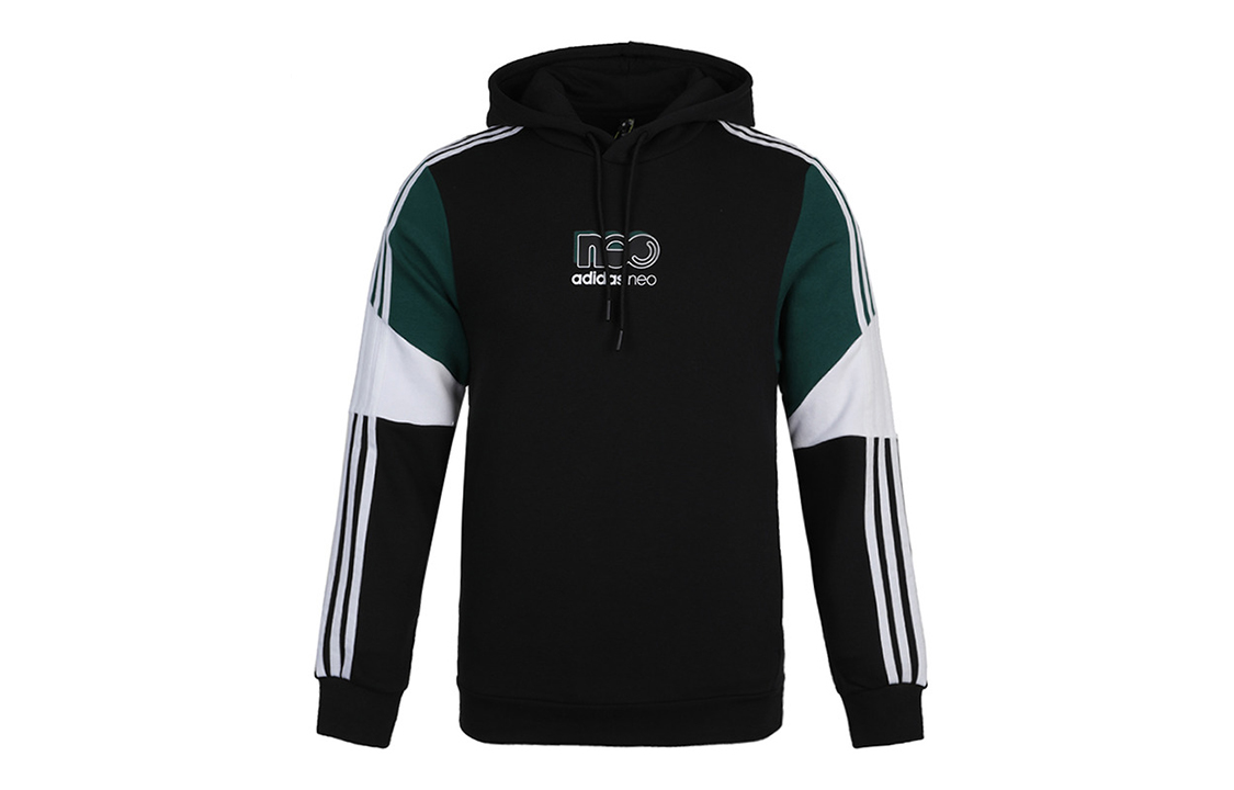 adidas BRLV HDY 2 Colorblock Pullover Hoodie Black GU0835