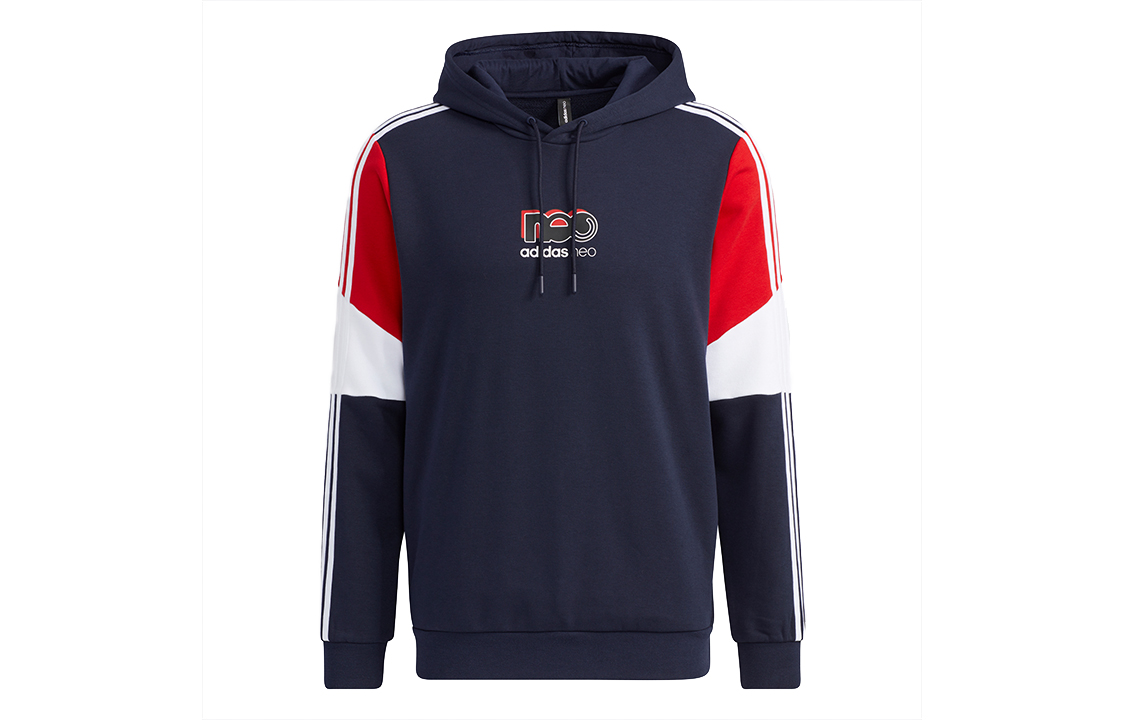 adidas BRLV HDY 2 Retro Colorblock Hoodie Blue GU0837