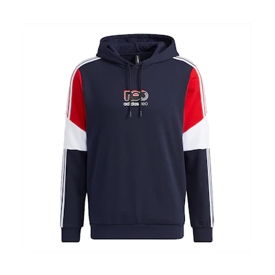 adidas BRLV HDY 2 Retro Colorblock Hoodie Blue GU0837