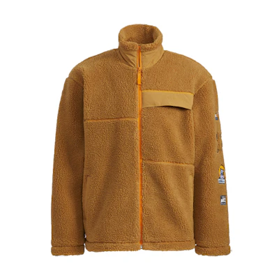 adidas Brown Casual Windproof Track Jacket for Couples HG9028