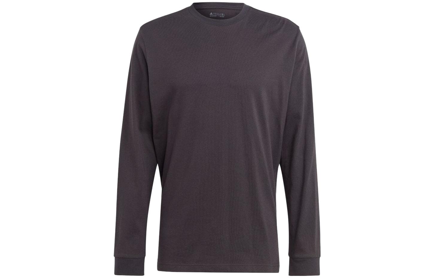 adidas Brown Crewneck Pullover Sweatshirt with Letter Print II3486