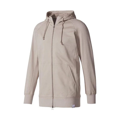 adidas Brown Full-Zip Hoodie Jacket CD8521-Grey