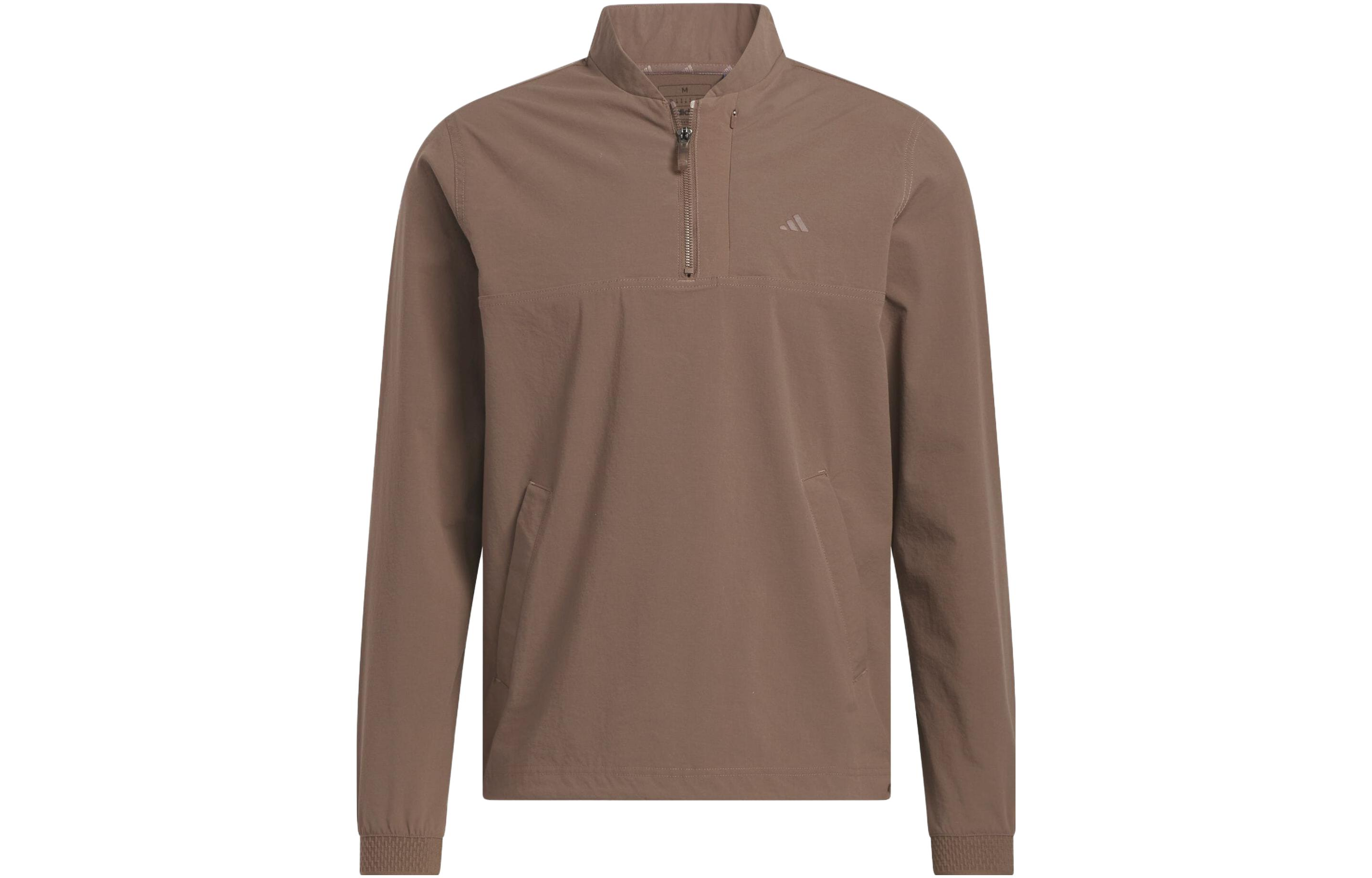 adidas Brown Half-Zip Long-Sleeve Jacket Japan Exclusive HR7958-JAPAN