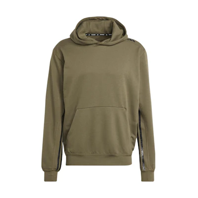 adidas Brown Hoodie with Solid Letter Logo Print IM1296