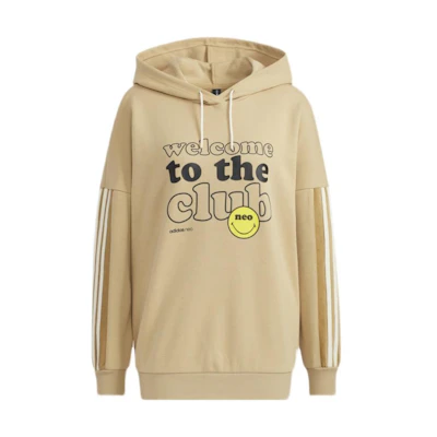 adidas Brown Letter Print Hoodie h45533