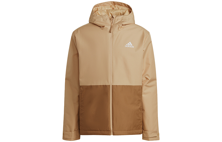adidas BSC ST IN Logo Hooded Jacket Cardboard Yellow GN3242