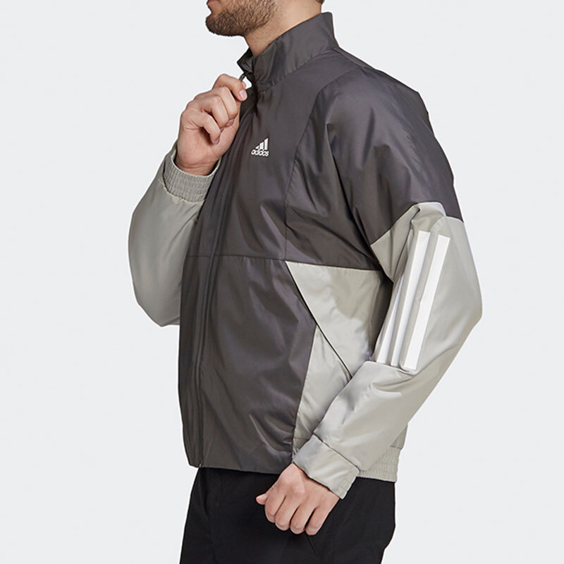 Details for adidas BTS 復古拼色輕薄防風外套 灰色 FT2442
