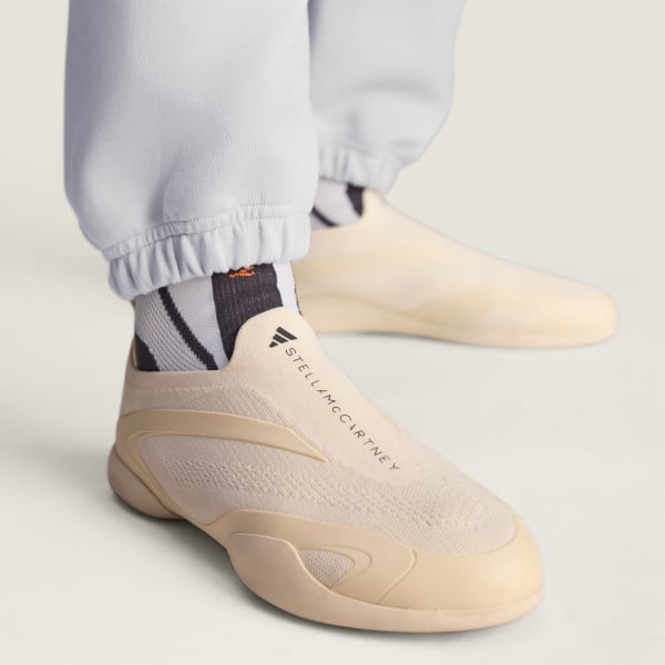 Shop Adidas by Stella McCartney Taekwondo Almond Milk/Core Black Sneakers JQ2976