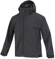 adidas C MYSHELTER RRL Striped Logo Zip Detachable Hood Jacket Unisex Black HG6039 adidas C MYSHELTER RRL Striped Logo Zip Detachable Hood Jacket Unisex Black HG6039