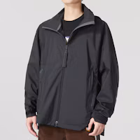 Shop adidas C MYSHELTER RRL 條紋標誌拉鍊可拆帽外套 男女通用 黑色 HG6039