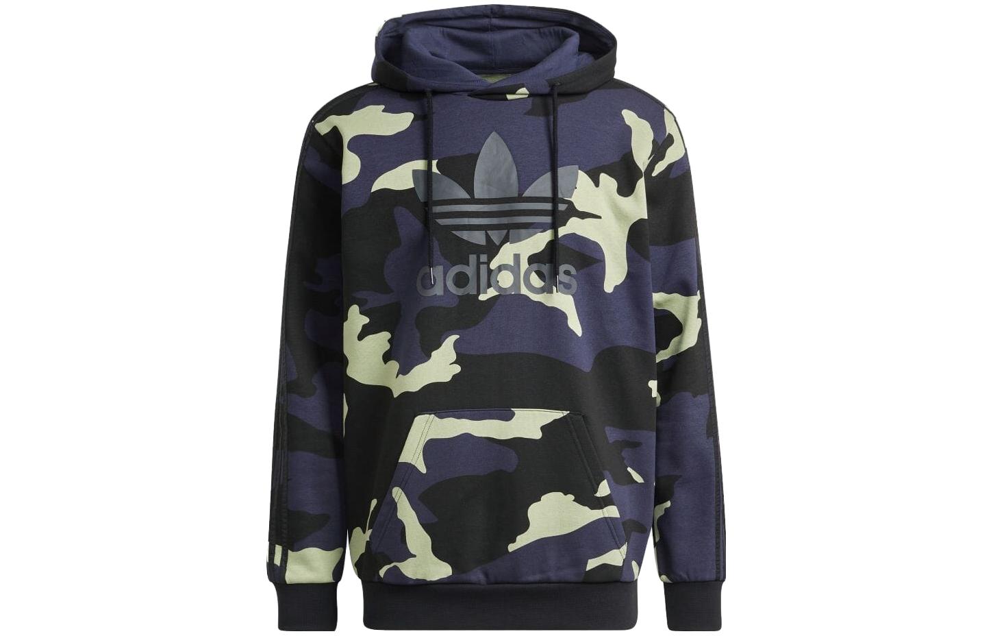 adidas Camo Print Hoodie Japanese Edition Blue HF4882-JAPAN
