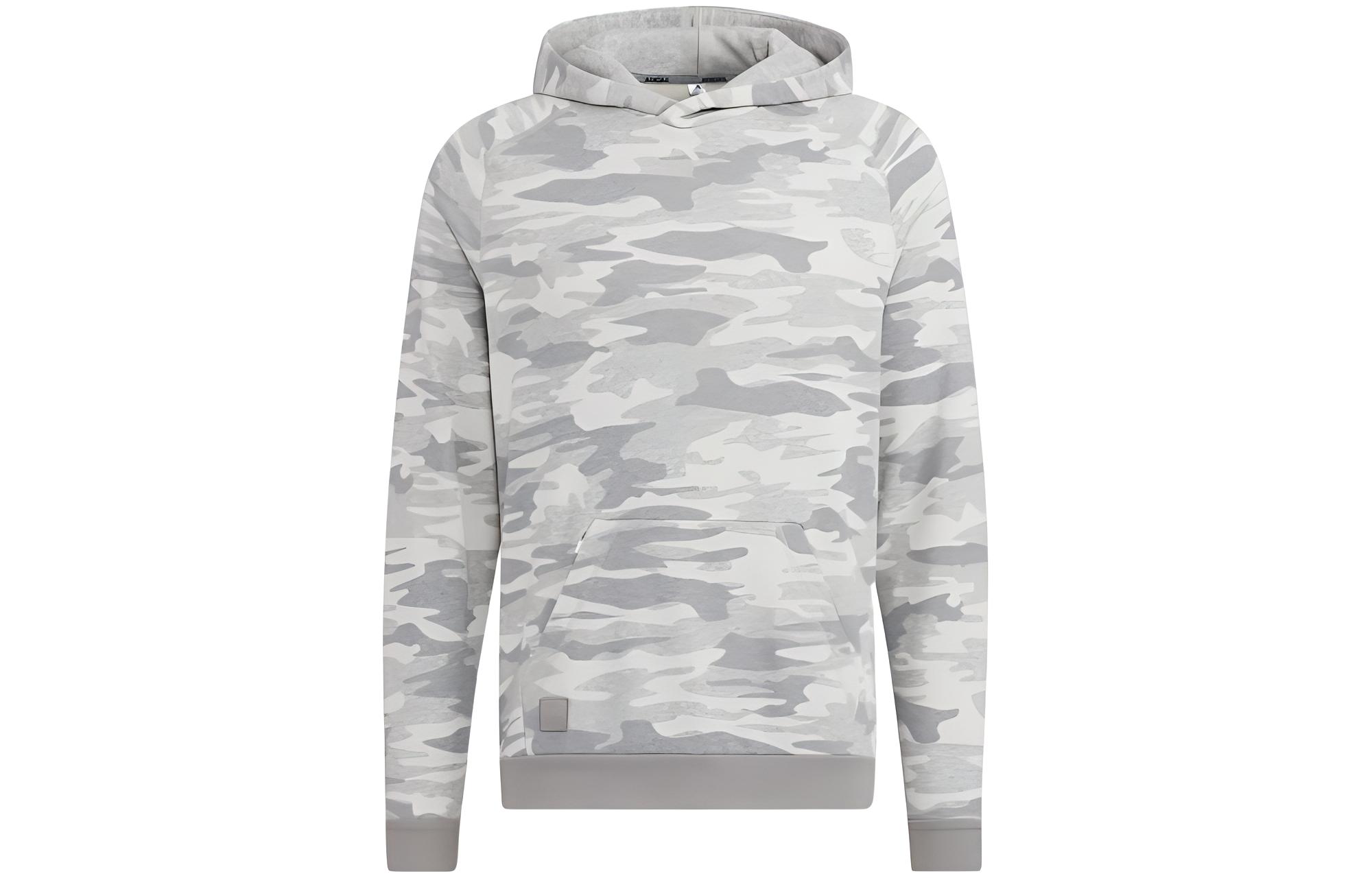 adidas Camo Print Hoodie Long Sleeve Ash Gray HG3233