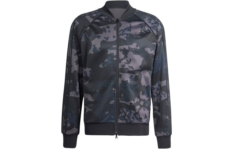 adidas Camo Sstr Track Top Black Full-Print Camo Jacket IS0252